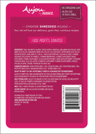 Aujou Aku Tuna & Salmon Recipe Cat Food back of pouch.