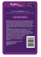 Aujou Chicken Breast & Duck Recipe Cat Food back of pouch.