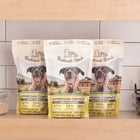 3 pouches of Badlands Ranch Air-Dried Superfood Complete Beef Formula Dog Food 24oz