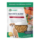 Front pouch of Dr. Marty Nature's Blend Healthy Growth Freeze-Dried Puppy Dog Food 16oz