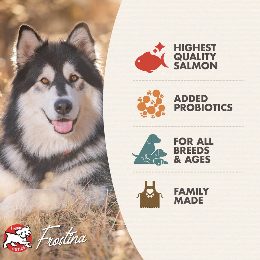 * Highest Quality Salmon
* For All Breed & Ages
* Added Probiotics
* Family Made