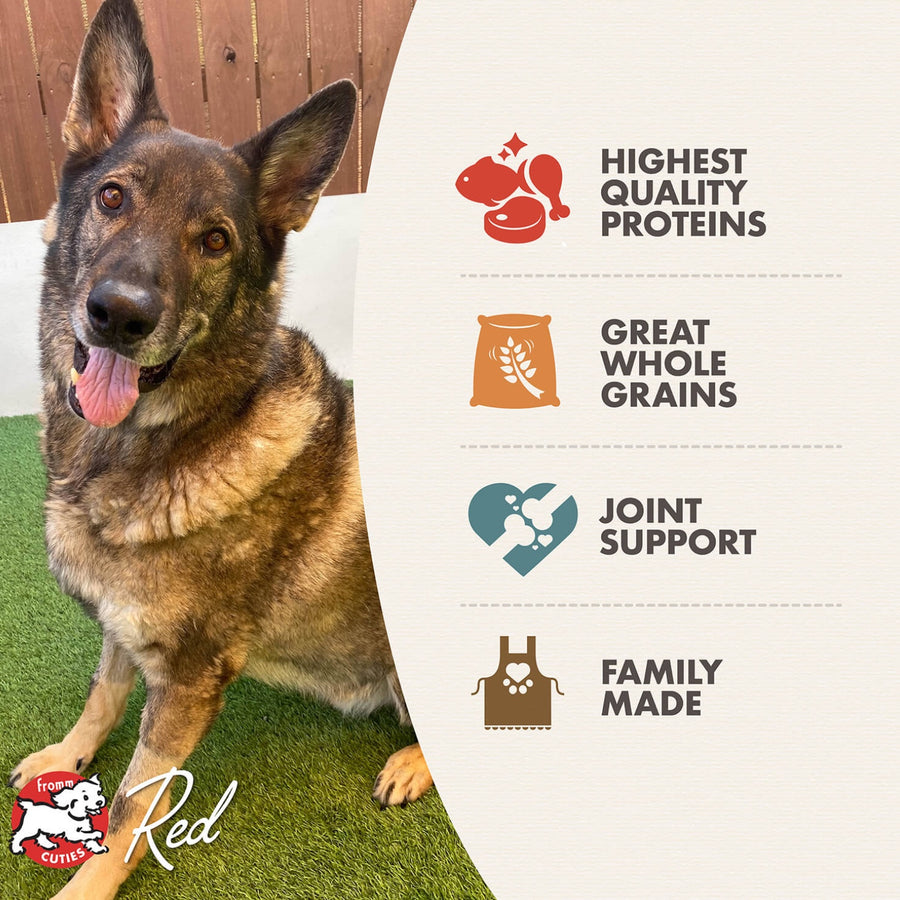 * Highest Quality Proteins
* Great Whole Grains
* Joint Support
* Family Made