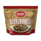 Front pouch of Fromm Bonnihill Farms Beefibowls Frozen Dog Food 3lb