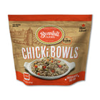 Front pouch of Fromm Bonnihill Farms Chickibowls Frozen Dog Food 3lb