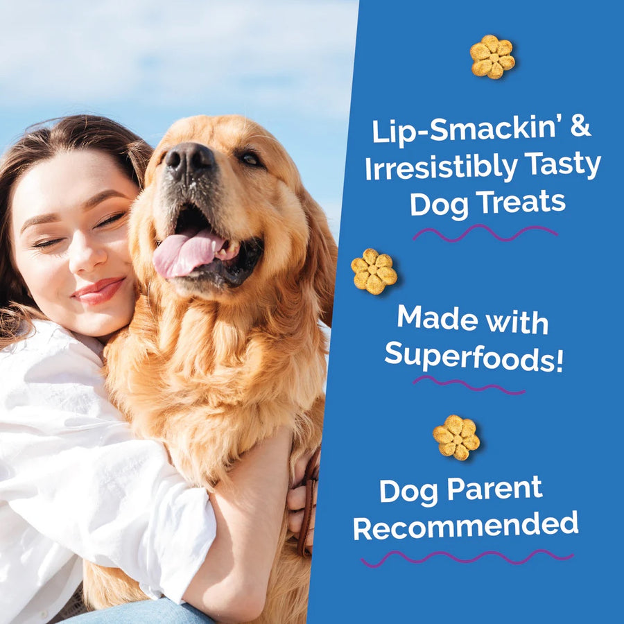 *lip-Smackin' & Irresistibly Tasty Dog Treats
*Made with Superfoods!
*Dog Parent Recommended