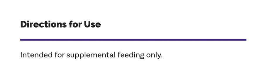 Fruitables Baked Dog Treats Pumpkin & Blueberry Directions for Use.