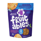 Fruitables Baked Dog Treats Pumpkin & Blueberry front of bag.