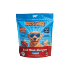 Good Vibes Frozen Raw Dog Food Beef Mini-Burgers