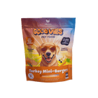 Good Vibes Gently Cooked Frozen Dog Food Turkey Mini-Burgers