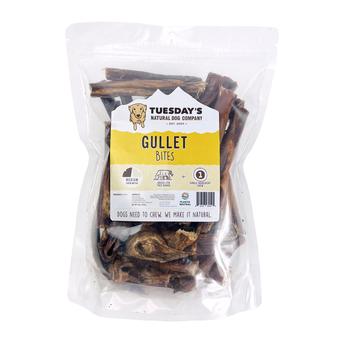 Tuesday's Natural Dog Company Assorted Beef Gullet Bites Dog Treat