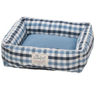 Happy Tails Plaid Cloud Cuddler Dog Bed, 24” x 20” Size