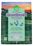 Front Pouch of Open Farm Goodbowl Harvest Chicken & Brown Rice Recipe Cat Food
