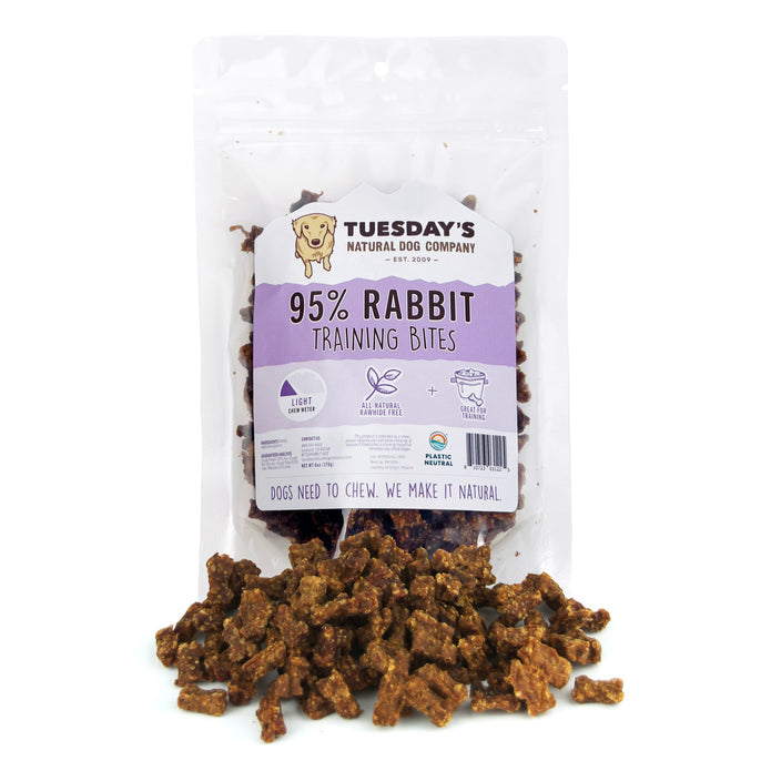 Tuesday's Natural Dog Company Rabbit Dog Treating Treats