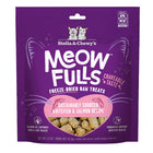 Front pouch of Stella & Chewy's Meow Fulls Freeze Dried Raw Whitefish & Salmon Recipe Cat Treats 1.5oz