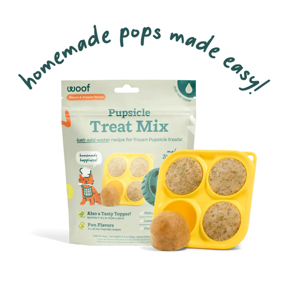 Woof Bacon & Cheese Pupsicle Mix Lickable Dog Treats