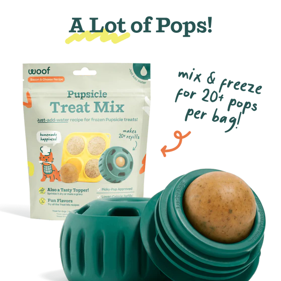 Woof Bacon & Cheese Pupsicle Mix Lickable Dog Treats