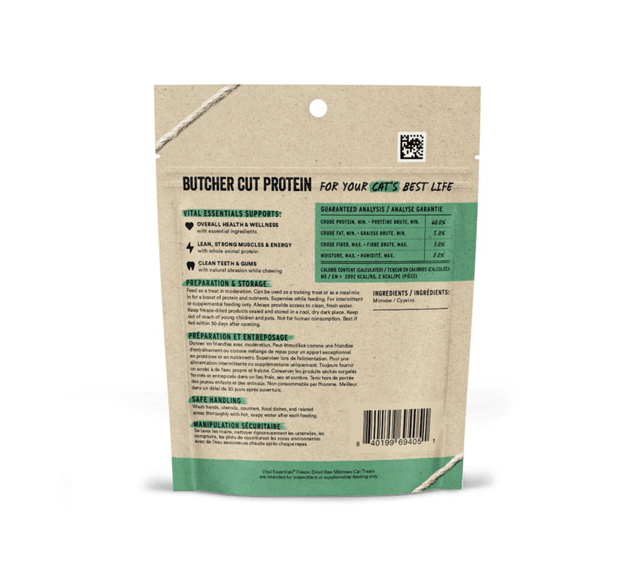 Vital Essentials Freeze-Dried Minnows Cat Treats