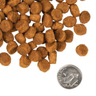 A size for every dog. Kibble approximately 2/3rds size of a dime.
