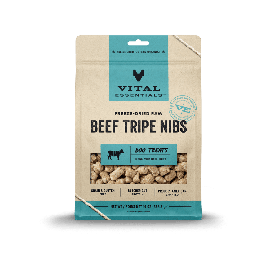 Vital Essentials Freeze-Dried Beef Tripe Nibs Dog Treats