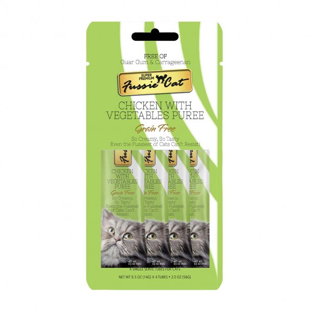 Fussie Cat Puree Chicken & Vegetable Cat Treat