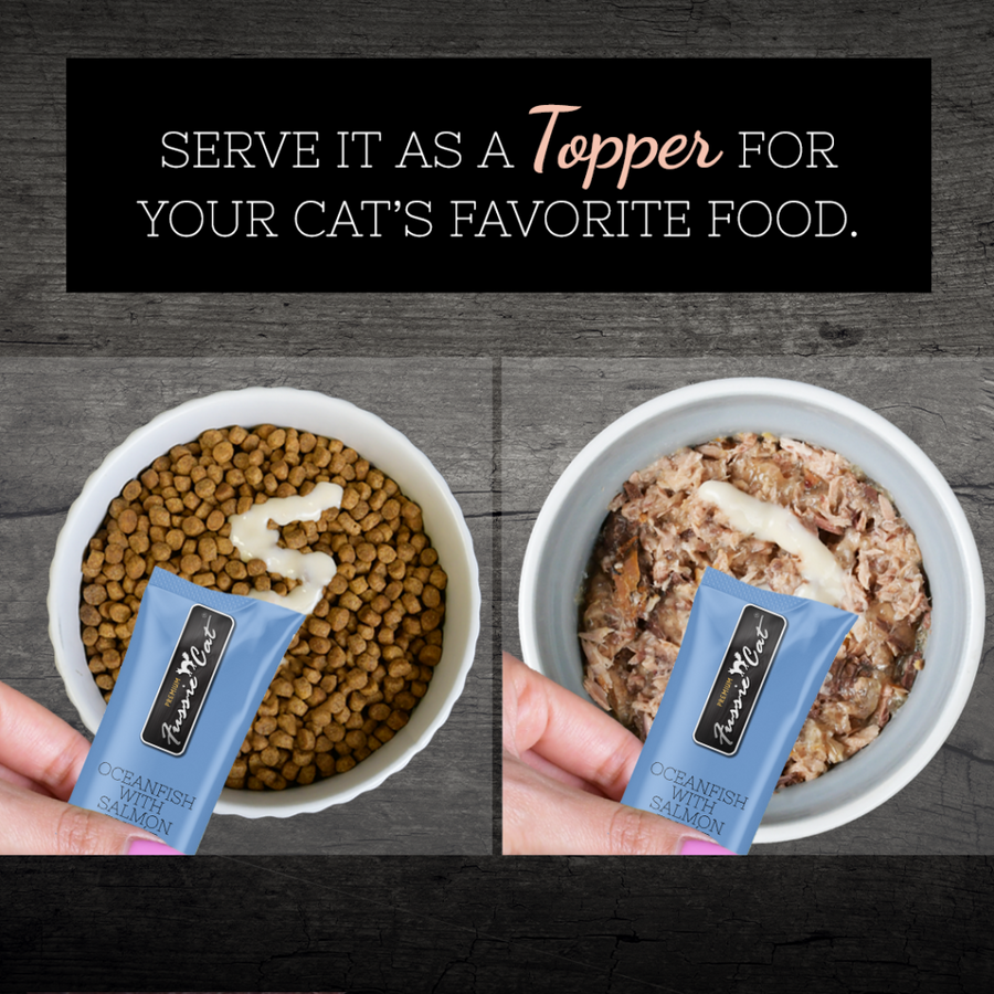 Fussie Cat Puree Oceanfish & Salmon Cat Treat
