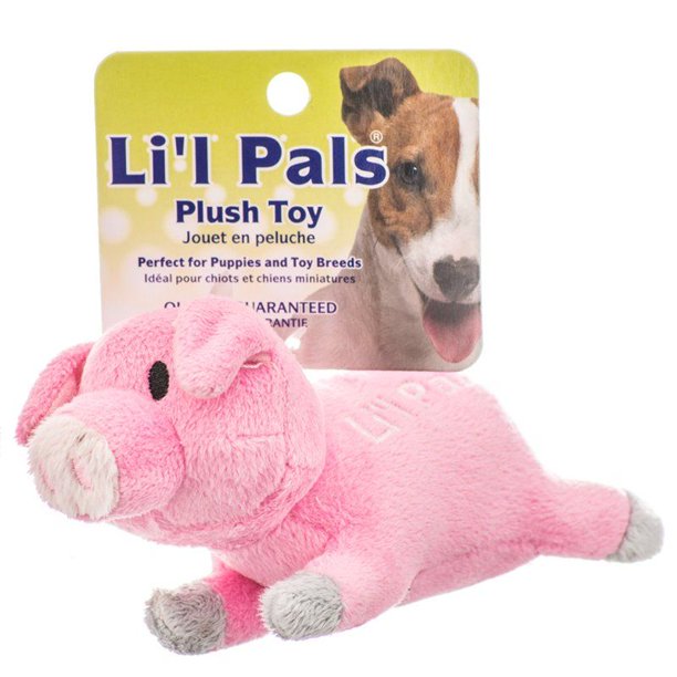 Li'l Pals Plush Pig Dog Toy