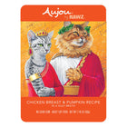 Aujou Chicken Breast & Pumpkin Recipe Cat Food front of pouch.