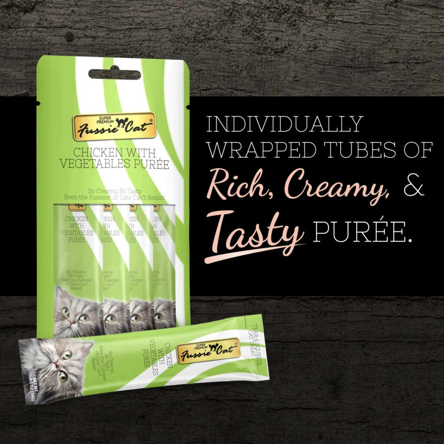 Fussie Cat Puree Chicken & Vegetable Cat Treat