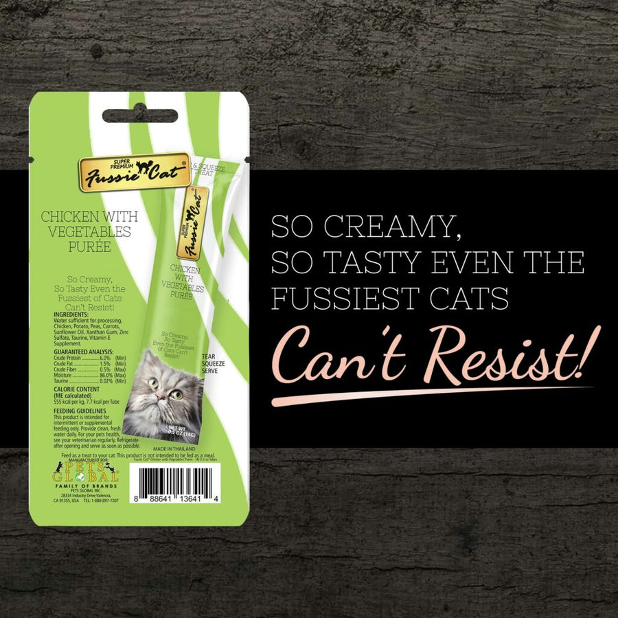 Fussie Cat Puree Chicken & Vegetable Cat Treat