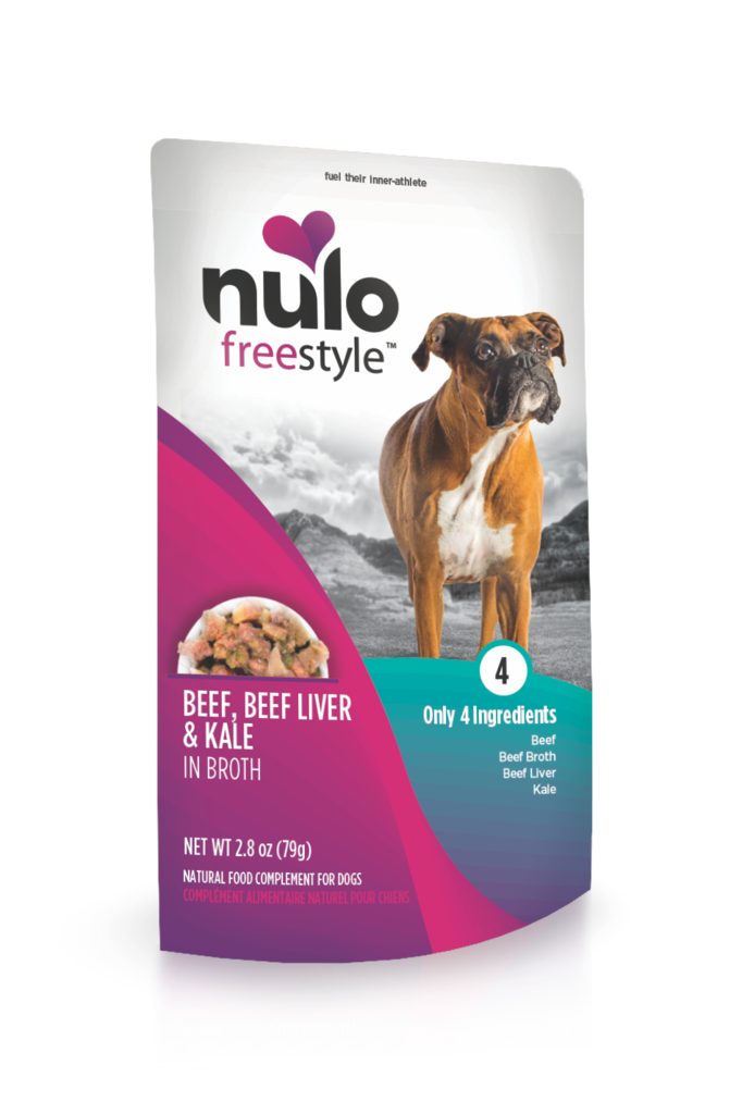 Nulo Freestyle Beef, Beef Liver, and Kale in Broth Dog Food Topper