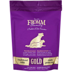 Fromm Small Breed Adult Gold Food for Dogs front of bag.