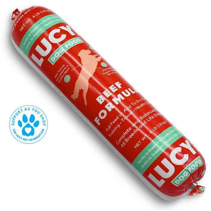 Lucy Pet Beef Formula Dog Food Rolls