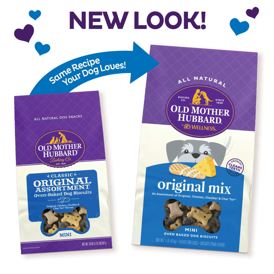 Old Mother Hubbard Crunchy Classic Natural Original Assortment Mini Biscuits Dog Treats