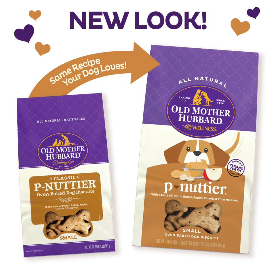 Old Mother Hubbard Crunchy Classic Natural P-Nuttier Small Biscuits Dog Treats