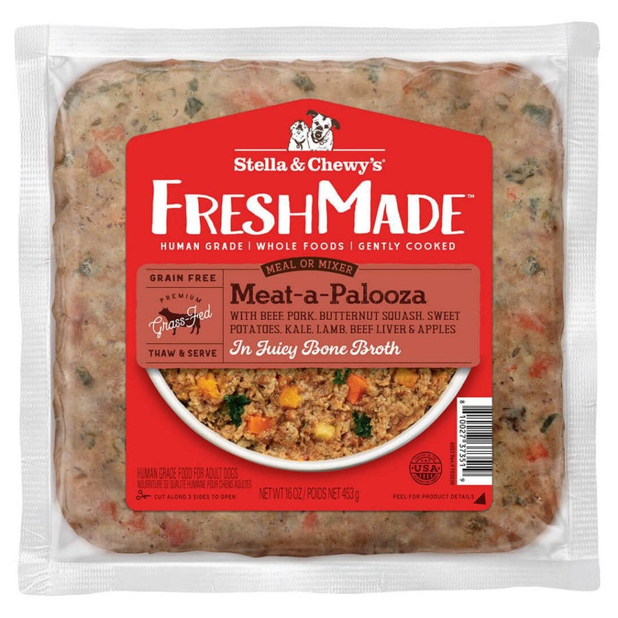 Stella & Chewy's FreshMade Meat-a-Palooza Gently Cooked Beef & Pork Frozen Dog Food