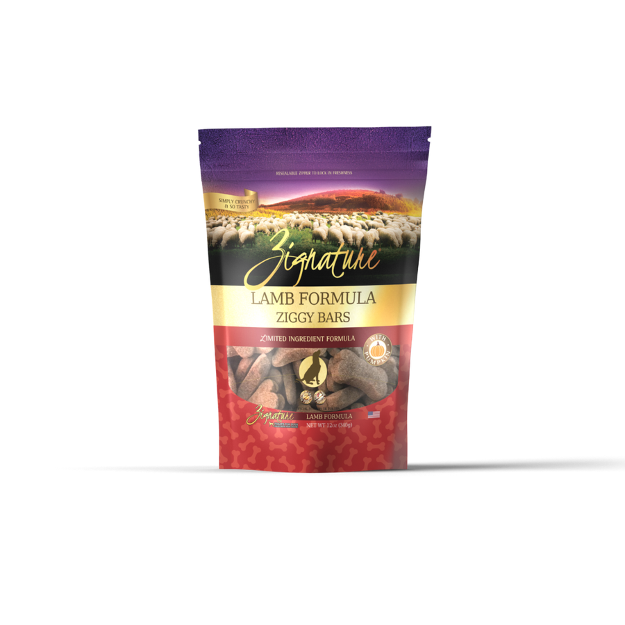 Zignature Ziggy Bars Lamb Dog Treats