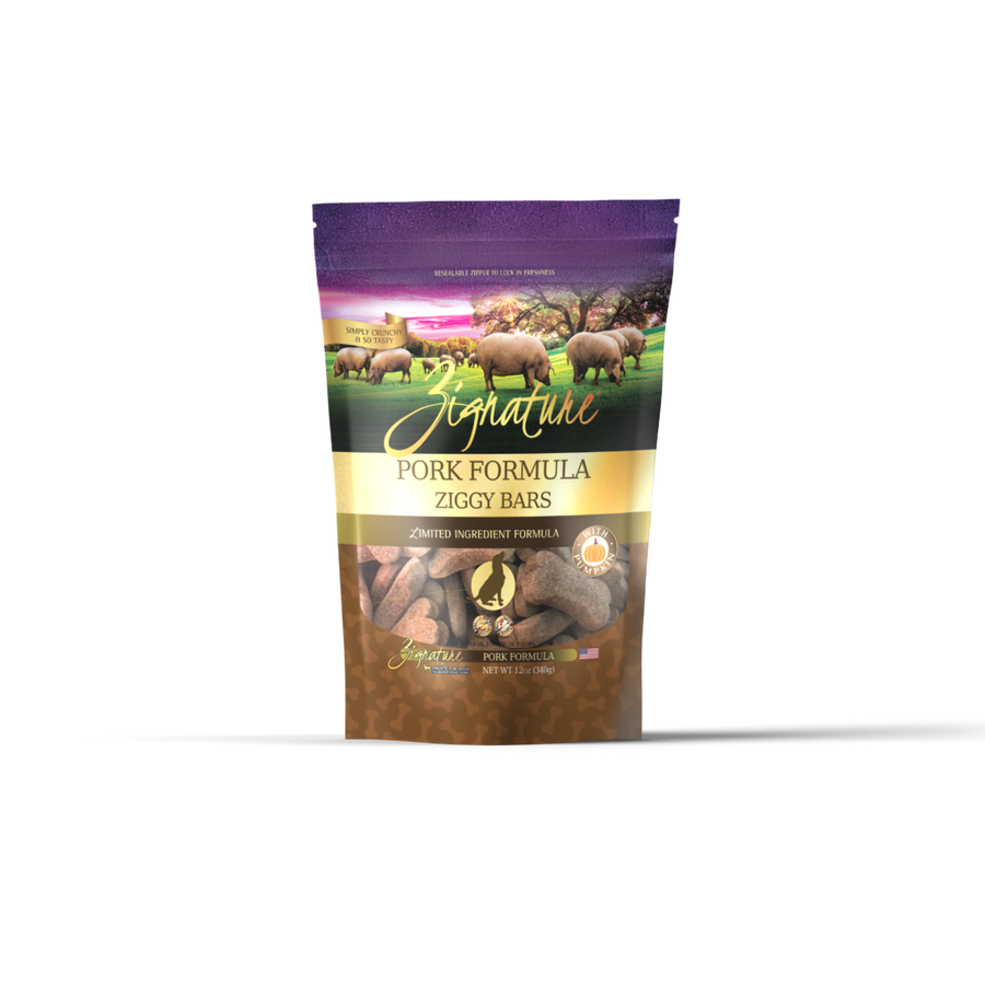 Zignature Ziggy Bars Pork Dog Treats