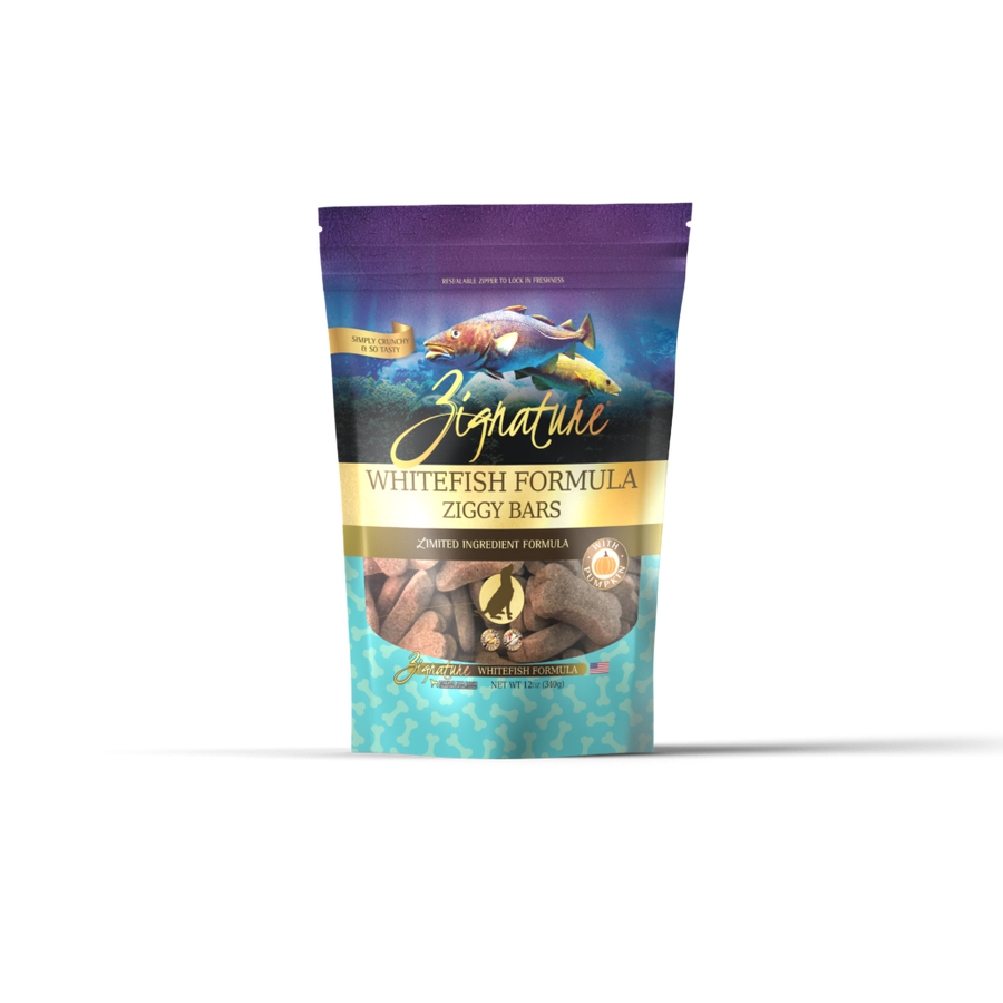Zignature Ziggy Bars Whitefish Dog Treats
