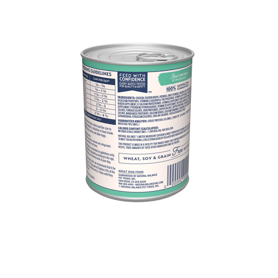Natural Balance Limited Ingredient Grain Free Chicken & Sweet Potato Recipe Dog Wet