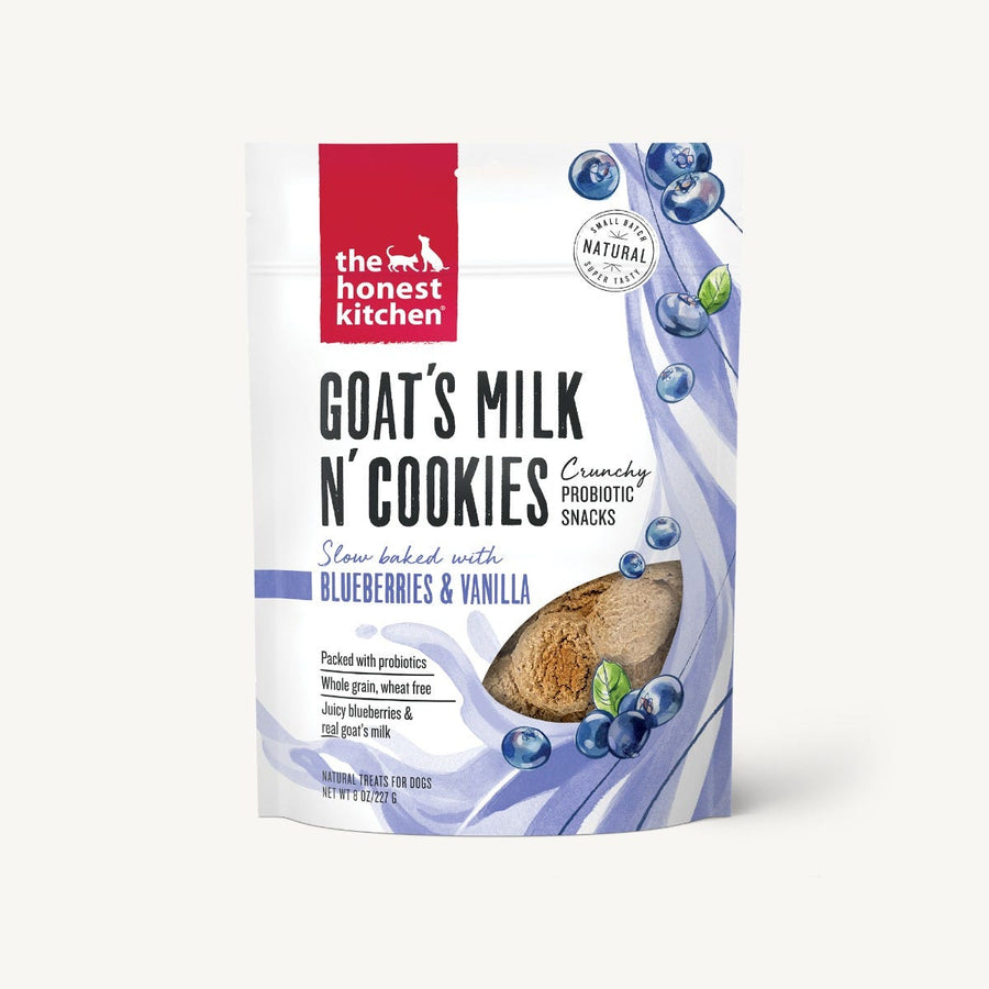 The Honest Kitchen Goat's Milk N' Cookies Blueberry & Vanilla Probiotic Dog Treats