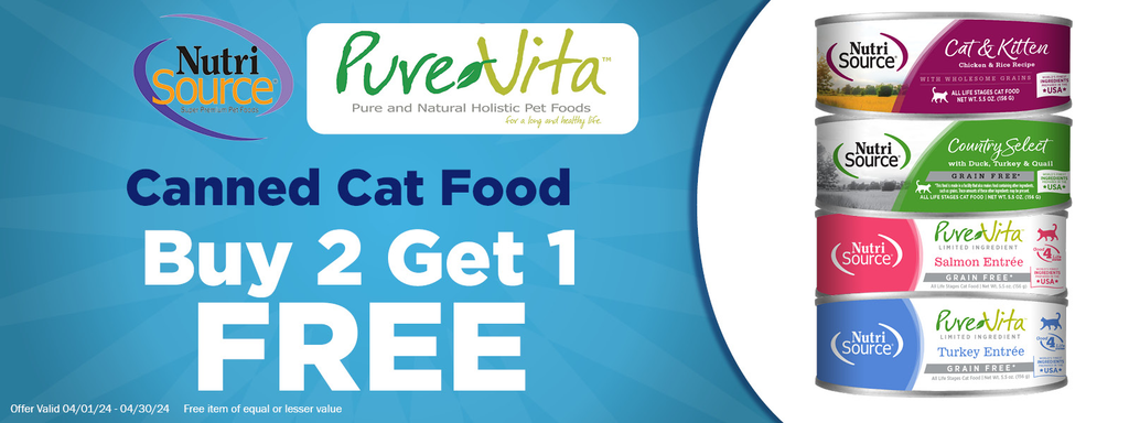 Nutirsource & Pure Vita Wet Cat Food Buy 2 Get 1 Free