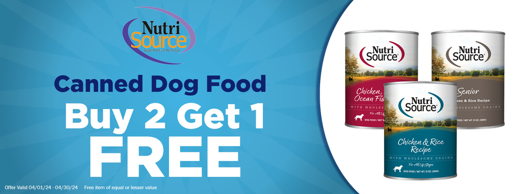 Nutrisource & PureVita Wet Dog Food Buy 2 Get 1 Free