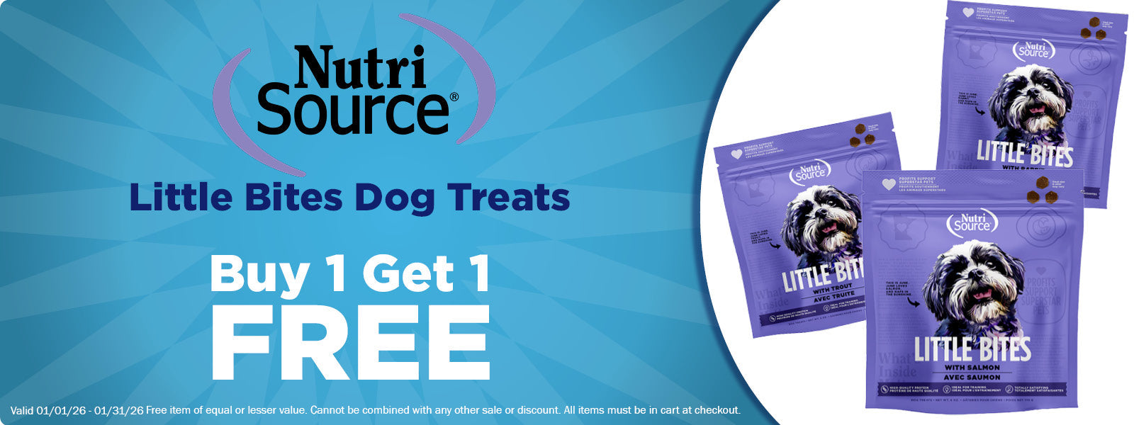 Nutrisource Little Bites Buy 1 Get 1 Free