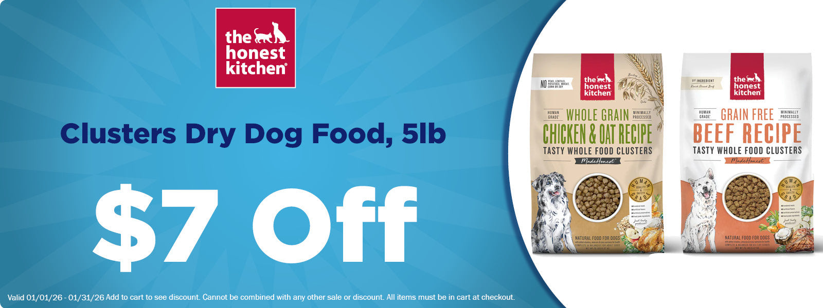 The Honest Kitchen Clusters $7 Off