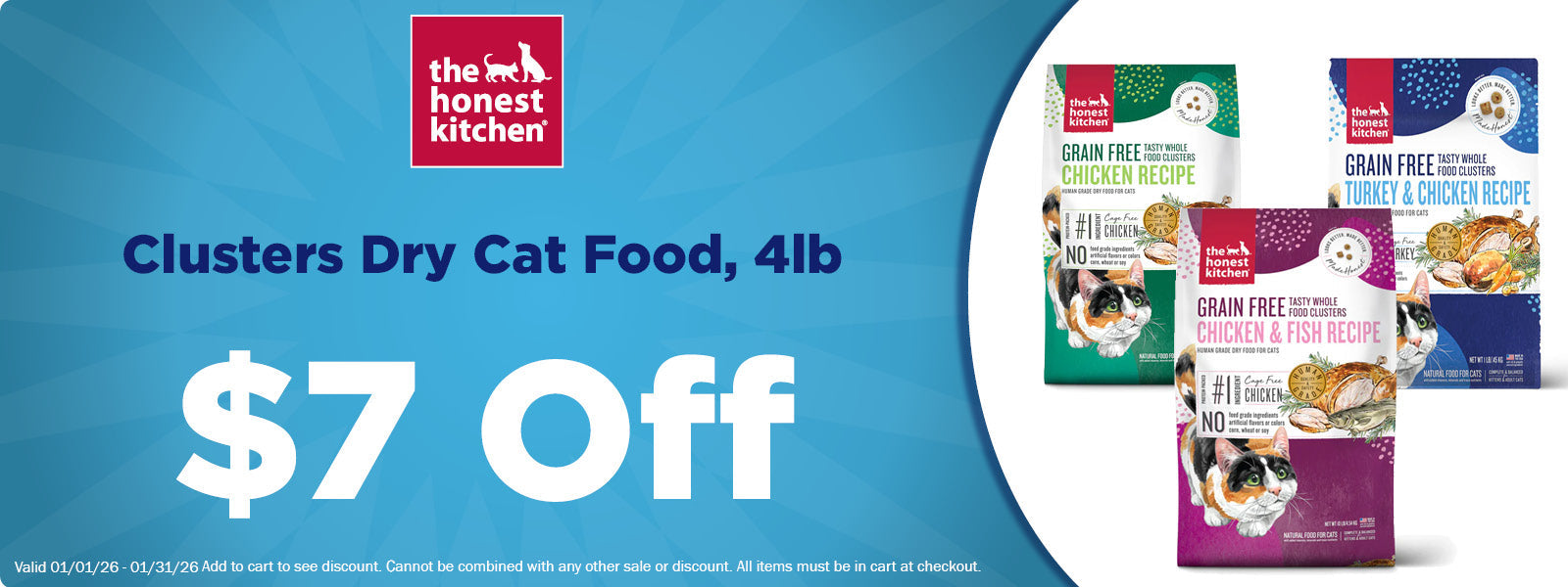 The Honest Kitchen Clusters Cat Food $7 Off