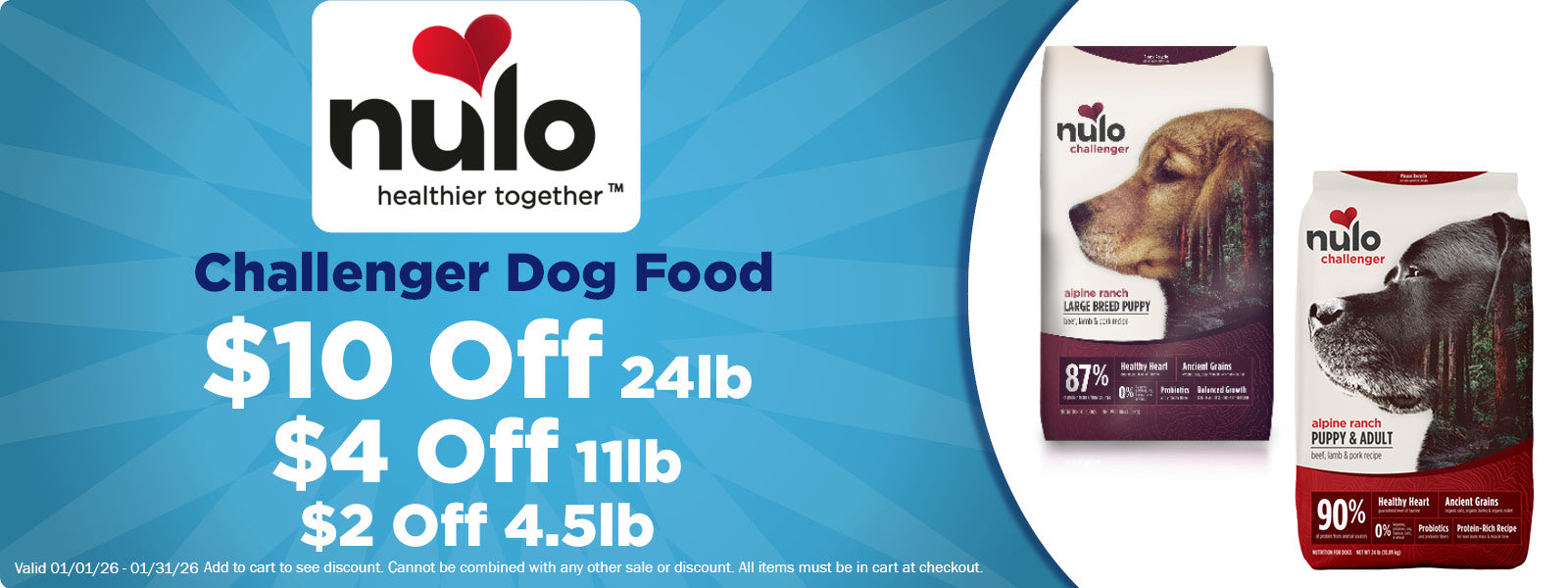 Nulo Challenger Dog Up to $10 Off