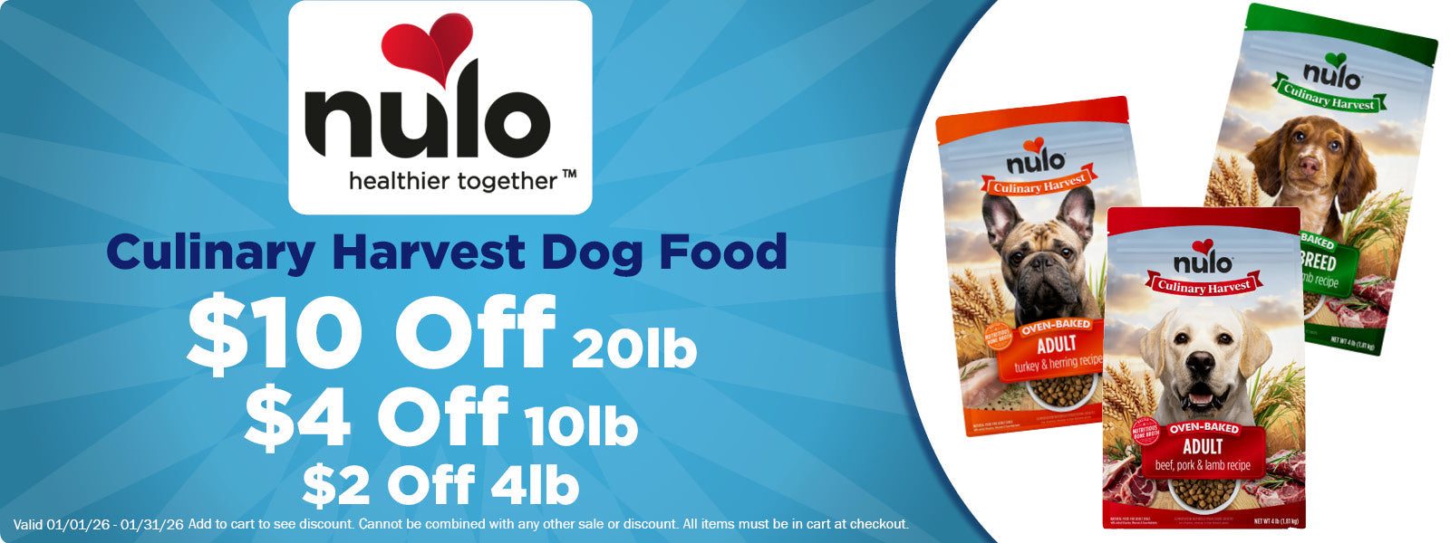 Nulo Culinary Harvest Dog Up to $10 Off