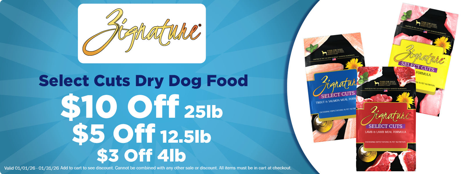 Zignature Select Cuts Up to $10 Off