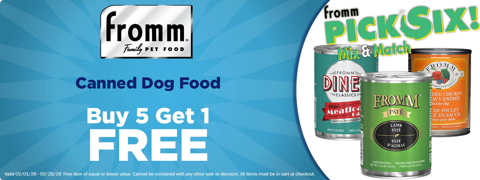 Fromm "Pick 6" Buy 5 Get 1 Free!