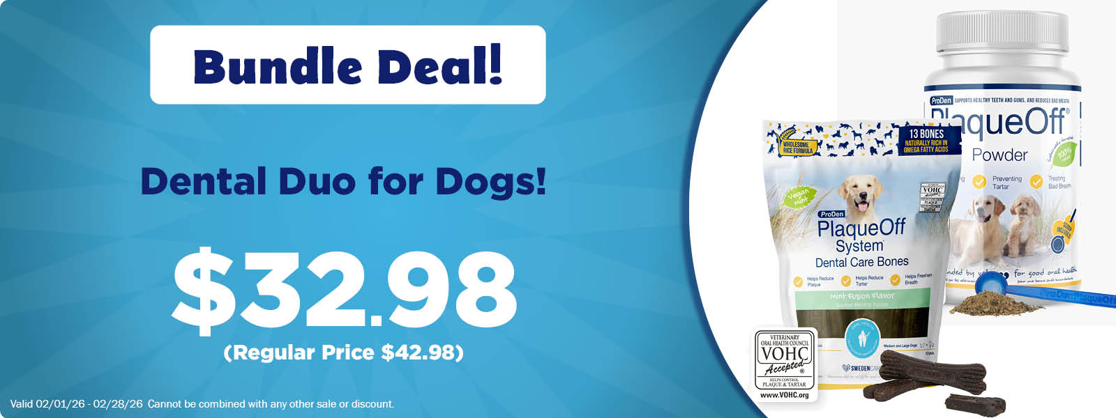 Dental Duo for Dogs with Bones